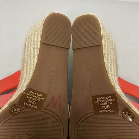 Vince Camuto Molisana Gradient Ombre Pink Leather Espadrilles Sandals Women 6M - Picture 14 of 16